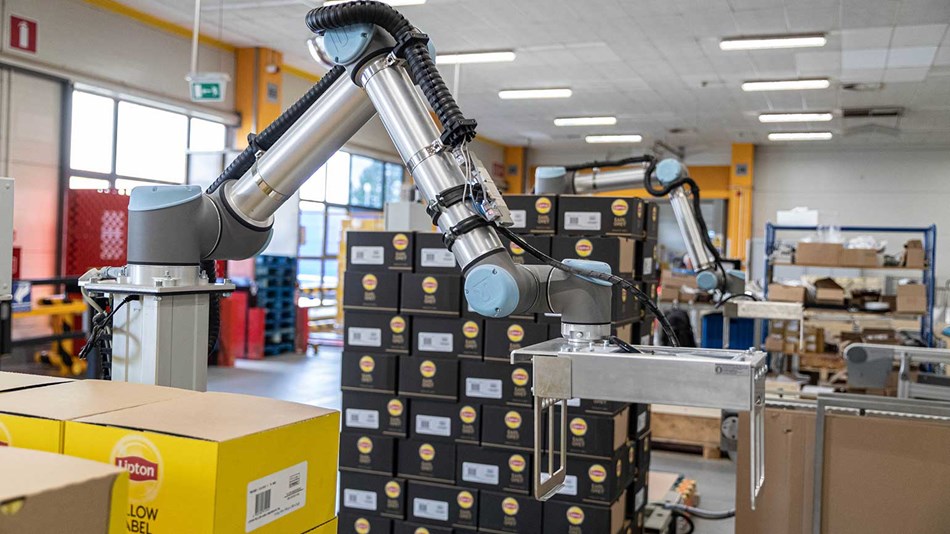 robots UR10 chez Unilever