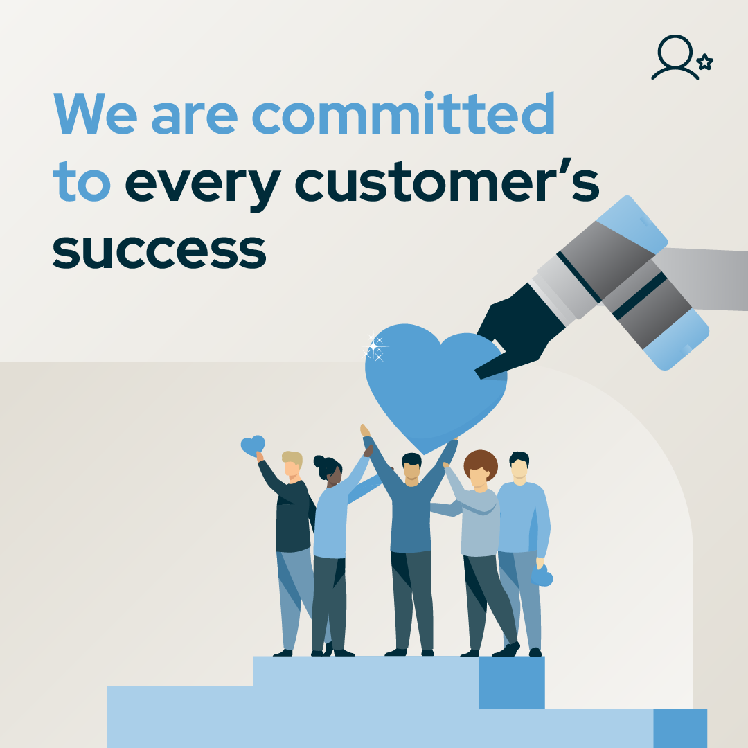 Wir engagieren uns für den Erfolg unserer Kunden