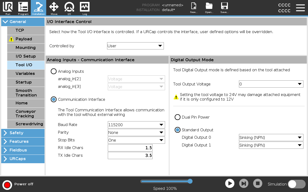 I/O Interface Control