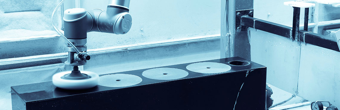 Polishing by collaborative robot arms