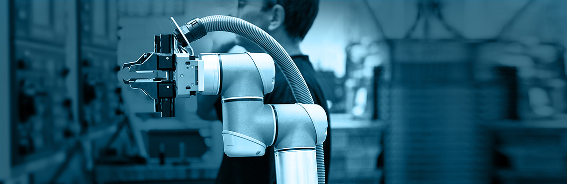 Industrial robot arms can be used on plastic and polymer production