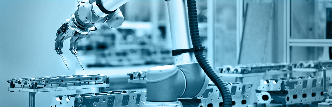 Assembly line robotics with a collaborative robot arm
