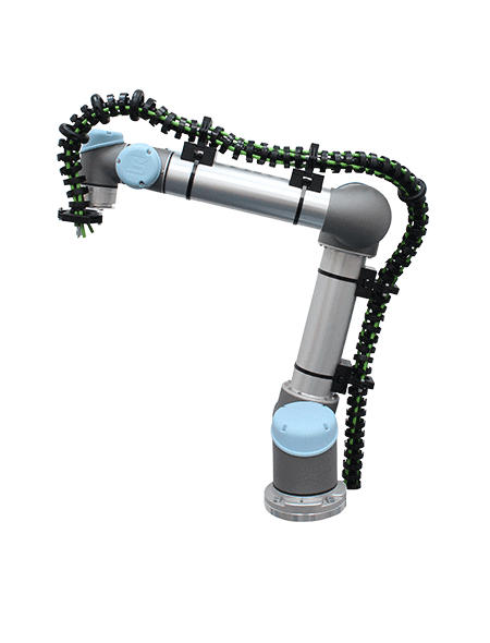 Cable management system from Bagger-Nielsen with Universal Robots robotic arm