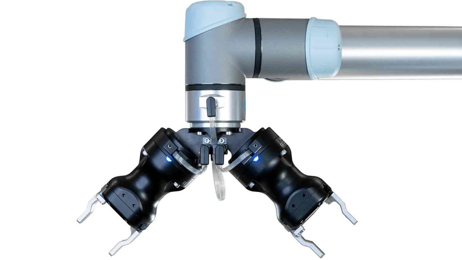 Dual robotics gripper on eseries cobot