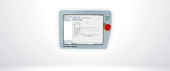 Palletizing software on Universal robots teach pendant