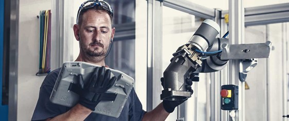 Collaborative robots from Universal Robots.