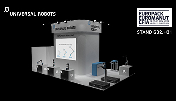 Universal Robots présent à Europack stand G32.H31 - Hall 6