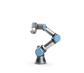 Cánh tay robot cộng tác UR3 có tải trọng là 3 kg và bán kính tầm với là 500 mm.