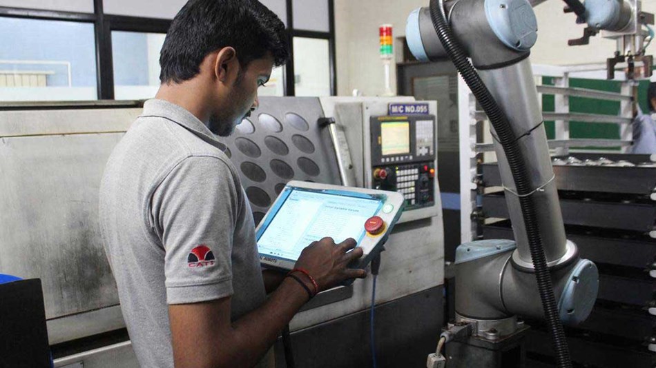 Craft and Technik Industries (CATI) deployed UR cobots for automatic inspection and CNC machine tending