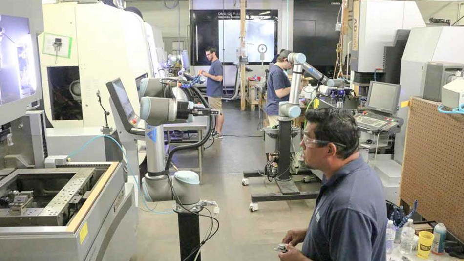 All Axis Machining integrated five UR10 cobots into their products in less than half a year