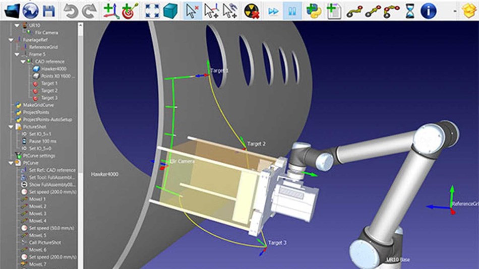 The RoboDK software enables users to program the entire robot application off-site before deploying