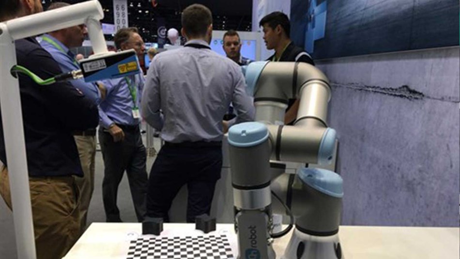 UR3 robot with an OnRobot gripper and the SICK Inspector URCap