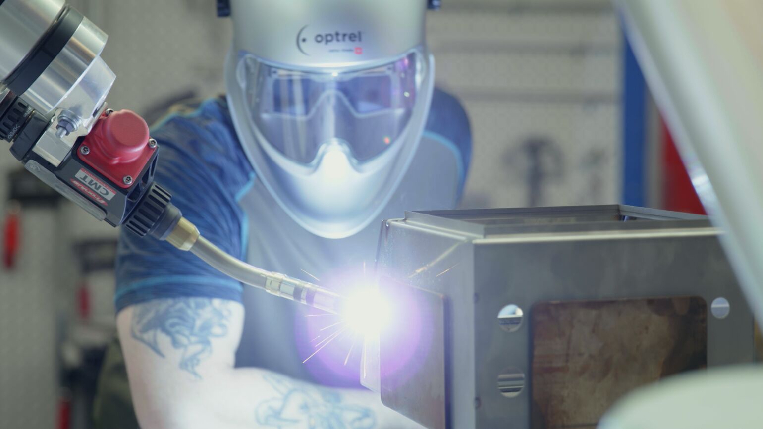 What are the primary purposes of robotic welding?