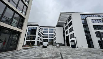 Hier sieht man das Gebäude vom neuen Büro von Universal Robots Germany.