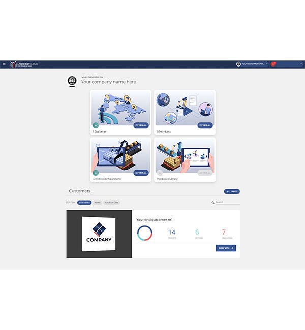 UR+ MyRobot.cloud Palletizing Robot Management Platform Universal